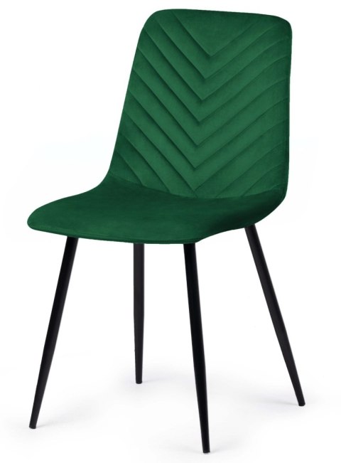 Krzesło tapicerowane TRIO VELVET GREEN