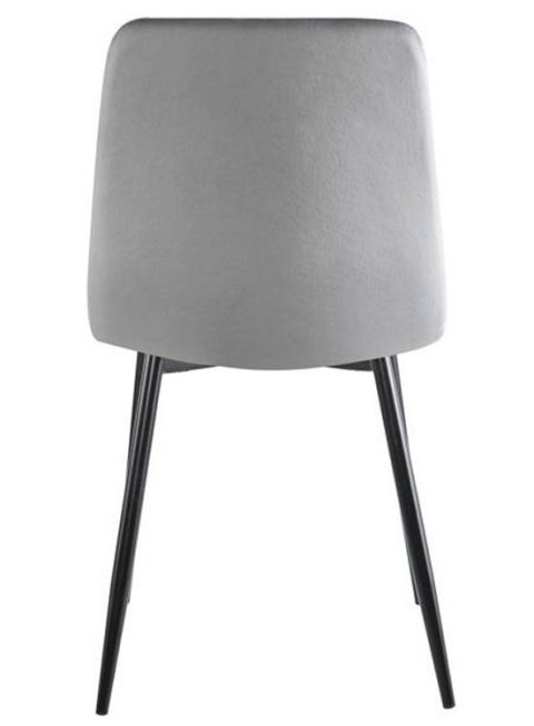 Krzesło tapicerowane TRIO VELVET LIGHT GREY