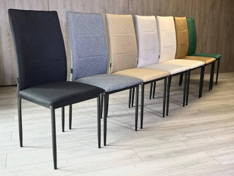 Krzesło tapicerowane VALVA DUO FABRIC BLACK