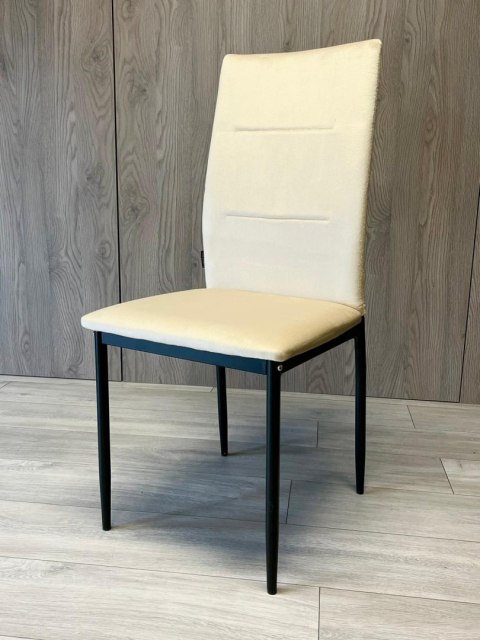 Krzesło tapicerowane VALVA DUO VELVET BEIGE
