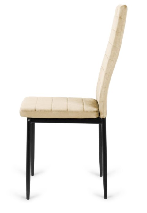 Krzesło tapicerowane VALVA LINE VELVET BEIGE