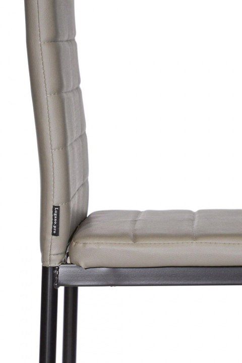 Krzesło tapicerowane VALVA PU GREY II GATUNEK