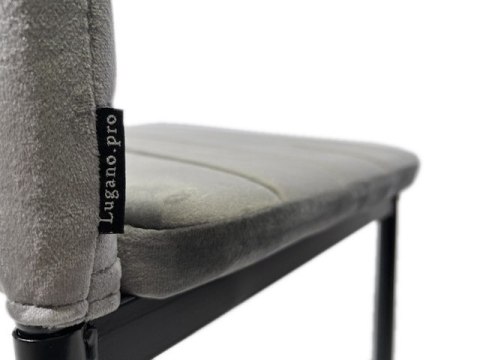 Krzesło tapicerowane VALVA PU GREY II GATUNEK