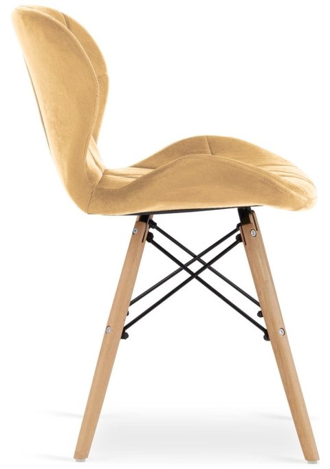 Krzesło tapicerowane VASTO CREAM VELVET