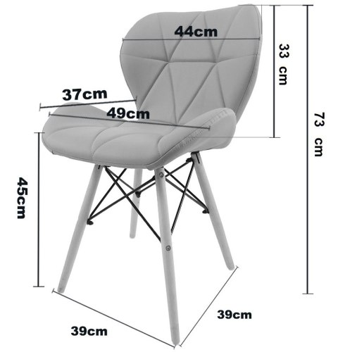 Krzesło tapicerowane VASTO GREEN VELVET