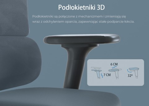 Fotel ergonomiczny ANGEL biurowy obrotowy Dakota 2.0