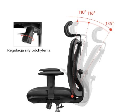 Fotel ergonomiczny ANGEL biurowy obrotowy eurOpa