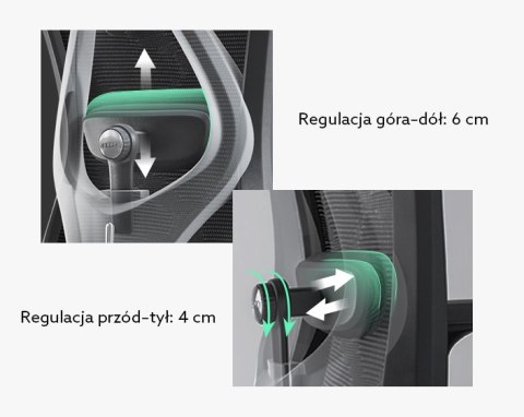 Fotel ergonomiczny ANGEL biurowy obrotowy kalistO szary