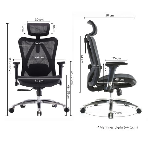 Fotel ergonomiczny ANGEL biurowy obrotowy kalistO