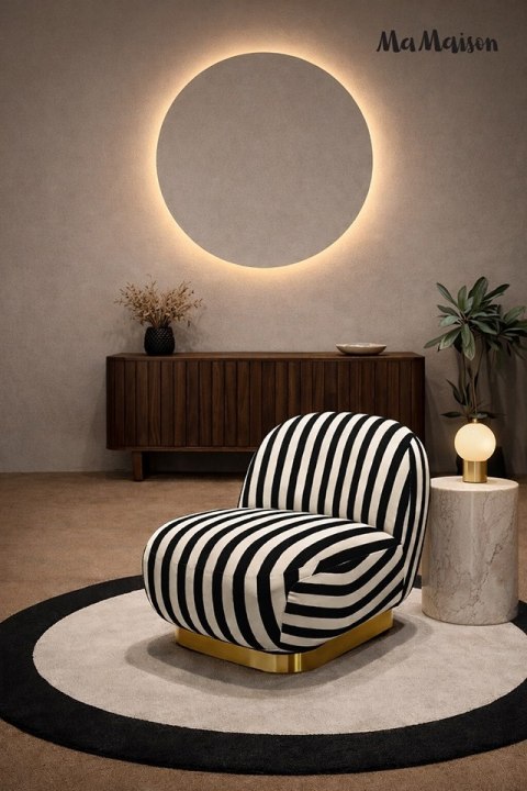 MaMaison MaMaison fotel obrotowy AZURE biały / czarny