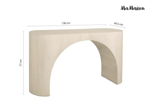 MaMaison MaMaison konsola ICARO 136 beżowa / drewno