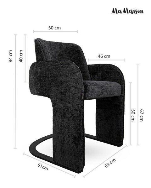MaMaison MaMaison krzesło BORA czarne