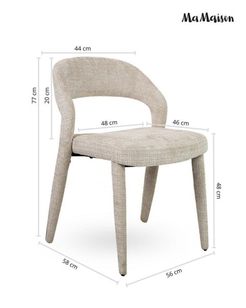 MaMaison MaMaison krzesło KOS beżowe