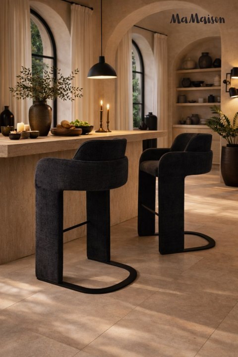 MaMaison MaMaison krzesło barowe BORA czarne