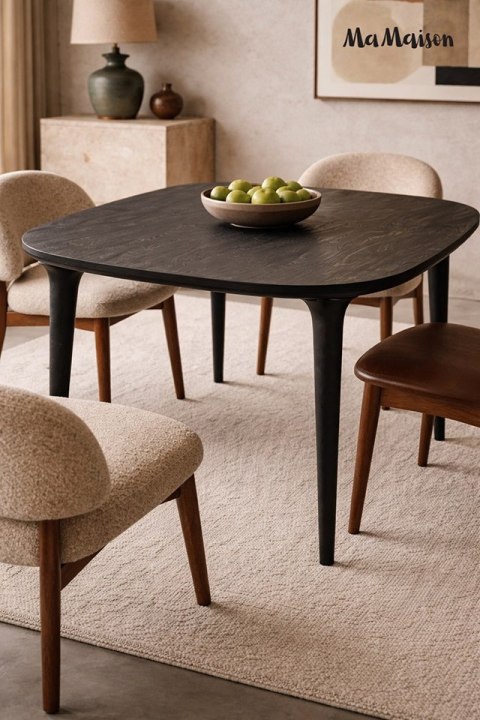 MaMaison MaMaison stół jadalniany LAMINAR 120 czarny / drewno