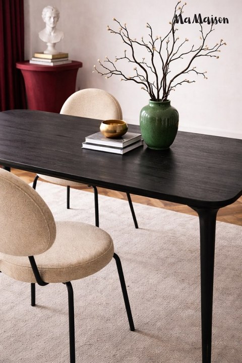 MaMaison MaMaison stół jadalniany LAMINAR 200 czarny / drewno