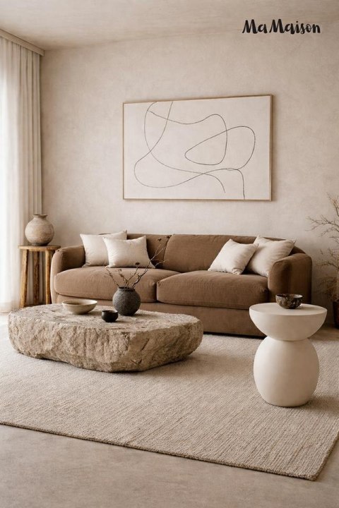 MaMaison MaMaison stolik ARENE 39 beżowy