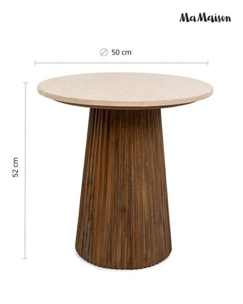 MaMaison MaMaison stolik ARGENTINA 50 marmur / drewno