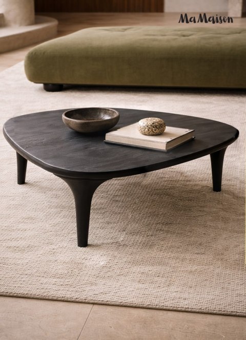MaMaison MaMaison stolik kawowy LAMINAR 86 czarny / drewno