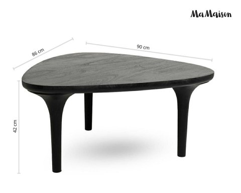 MaMaison MaMaison stolik kawowy LAMINAR 86 czarny / drewno