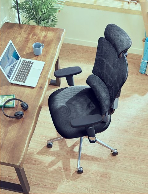 Fotel ergonomiczny ANGEL biurowy obrotowy Dakota 2.0 Grafitowy