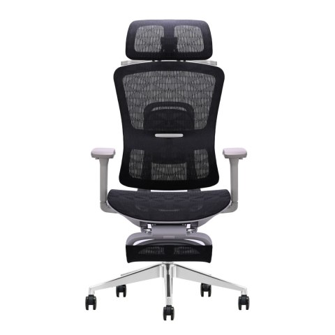 Fotel ergonomiczny ANGEL biurowy obrotowy Homer Czarno-Szary