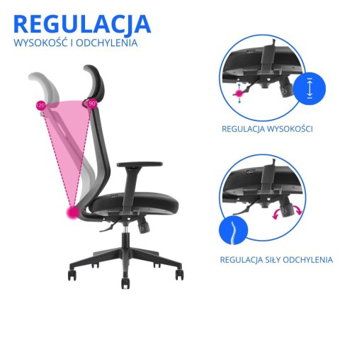 Fotel ergonomiczny ANGEL biurowy obrotowy Perun