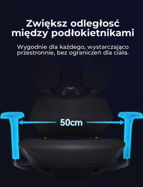 Fotel ergonomiczny gamingowy Angel Furia PRO z podnóżkiem