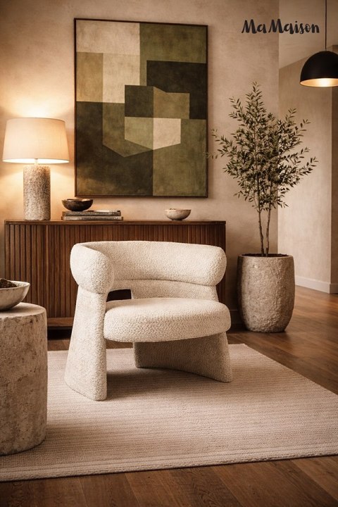 MaMaison MaMaison fotel MADAME beżowy