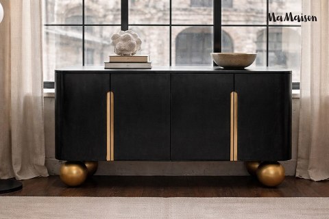 MaMaison MaMaison komoda ORGANIC 150 czarna / złota / drewno