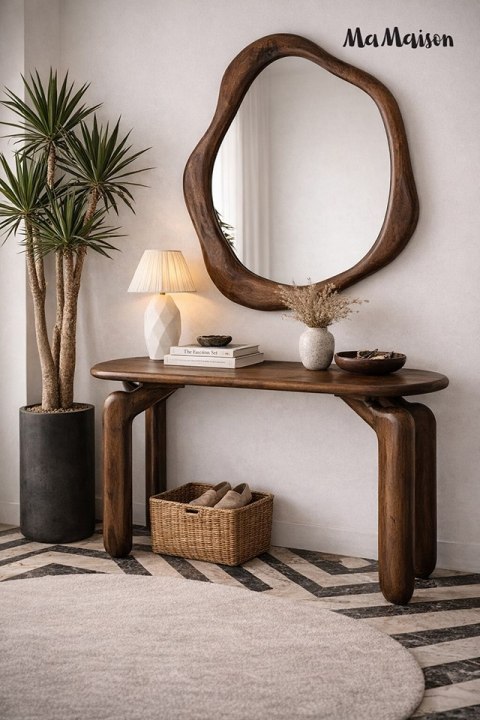 MaMaison MaMaison konsola ORIZON 120 brązowa / drewno