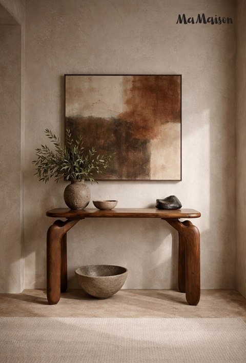 MaMaison MaMaison konsola ORIZON 120 brązowa / drewno