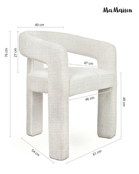 MaMaison MaMaison krzesło LOGAN białe