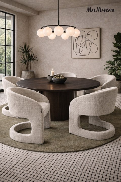 MaMaison MaMaison krzesło SHELLY beżowe