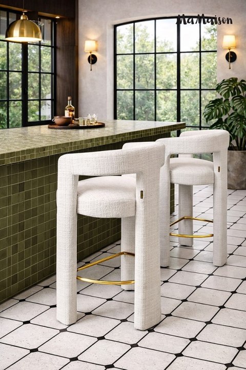 MaMaison MaMaison krzesło barowe LOGAN białe