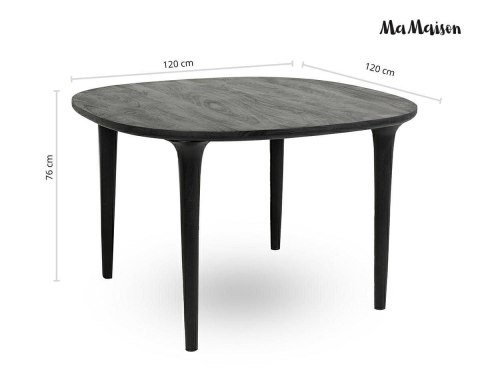 MaMaison MaMaison stół jadalniany LAMINAR 120 czarny / drewno