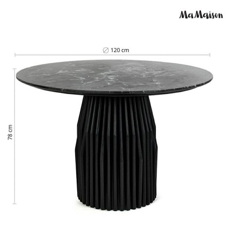 MaMaison MaMaison stół jadalniany LEVANTE 120 czarny marmur
