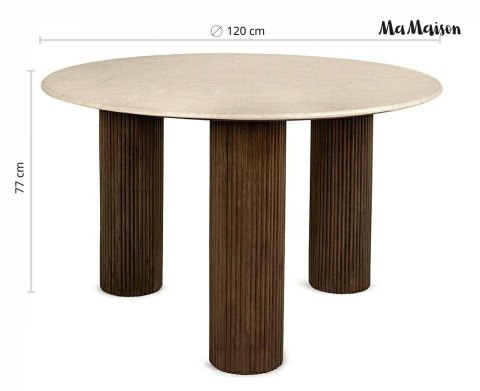 MaMaison MaMaison stół jadalniany RAGNO 120 drewno / marmur