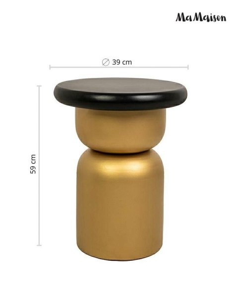 MaMaison MaMaison stolik LEONARDO 39 czarny / złoty