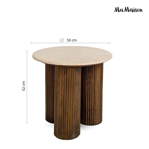 MaMaison MaMaison stolik RAGNO 50 marmur / drewno