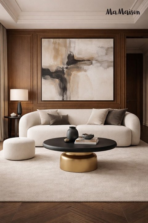 MaMaison MaMaison stolik kawowy LEONARDO 91 złoty / czarny