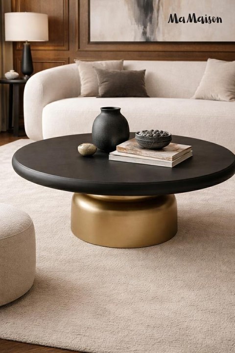 MaMaison MaMaison stolik kawowy LEONARDO 91 złoty / czarny