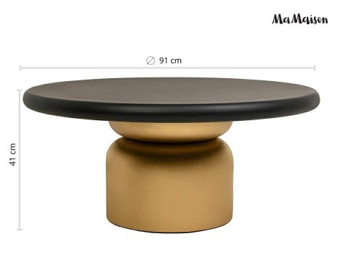 MaMaison MaMaison stolik kawowy LEONARDO 91 złoty / czarny
