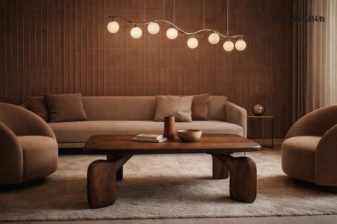 MaMaison MaMaison stolik kawowy ORIZON 120 brązowy / drewno