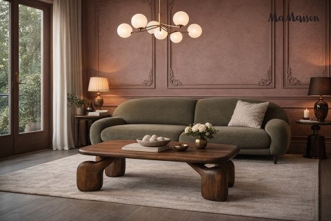 MaMaison MaMaison stolik kawowy ORIZON 120 brązowy / drewno