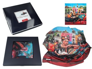 Chusta - Inspirowana malarstwem F. Kahlo (CARMANI)