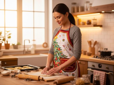 Fartuszek kuchenny - Dekoracja świąteczna (CARMANI)