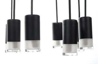 Moosee MOOSEE lampa wisząca FLUSSO 8 czarna