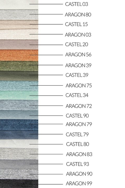 King Home Sofa AURORA z funkcją spania - I grupa tkanin