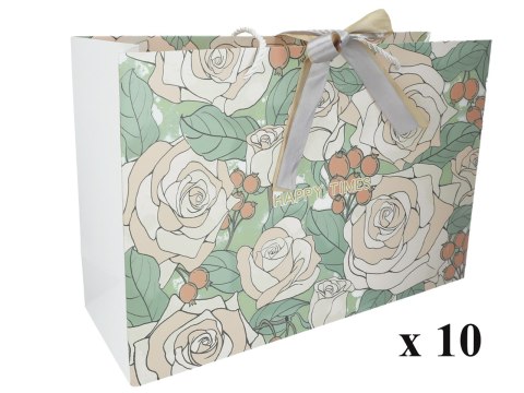 Kpl. 10 torebek ozdobnych, dużych